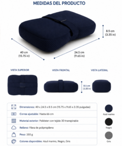 Almohada Ajustable para Rodillas | Descansa mejor y cuida tu postura mientras duermes