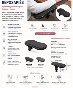 Alternative view of Reposabrazos Ergonómico para Escritorio | Alivia la tensión en hombros, cuello y muñeca