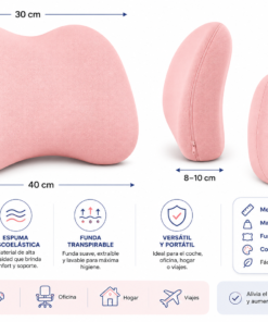 Cojín Lumbar Viscoelástico Ergonómico | Mejora tu postura y siéntate con más comodidad