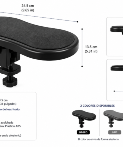 Reposabrazos Ergonómico para Escritorio | Alivia la tensión en hombros, cuello y muñeca