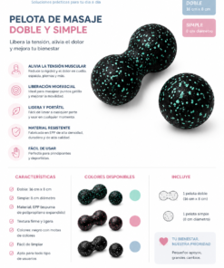 Alternative view of Pelota de Masaje Miofascial Doble y Simple | Libera la tensión muscular y recupera tu movilidad