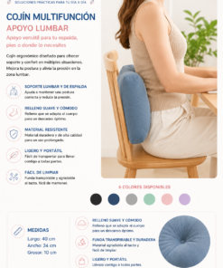 Alternative view of Cojín Multifunción Lumbar Ergonómico | Apoyo para Espalda y Silla